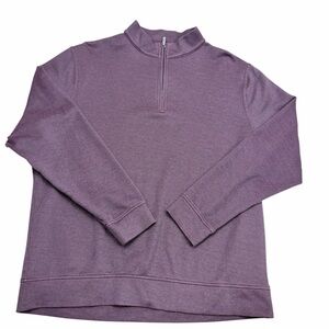 Men's mauve Quarter-Zip Pull-Over